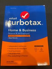 intuit turbotax home & business 2017, federal with state + efile for windows or mac- disc